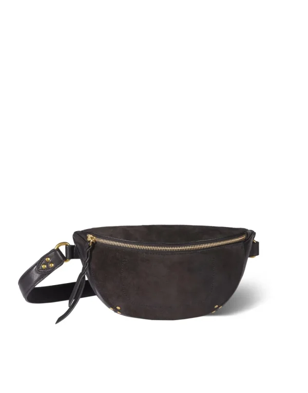 Jérôme Dreyfuss Lino banane Chèvre noir grainé
