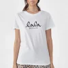 Lala Berlin T-shirt Cara coton lala white/black