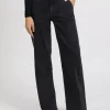 Reiko Wide Denim Pom Black